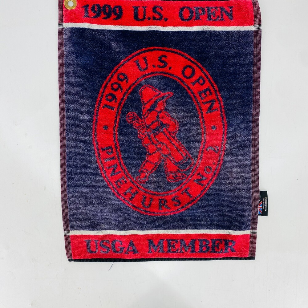 Vintage 1999 US Open Pinehurst No. 2 USGA Member Golf Towel Belgium Cotton